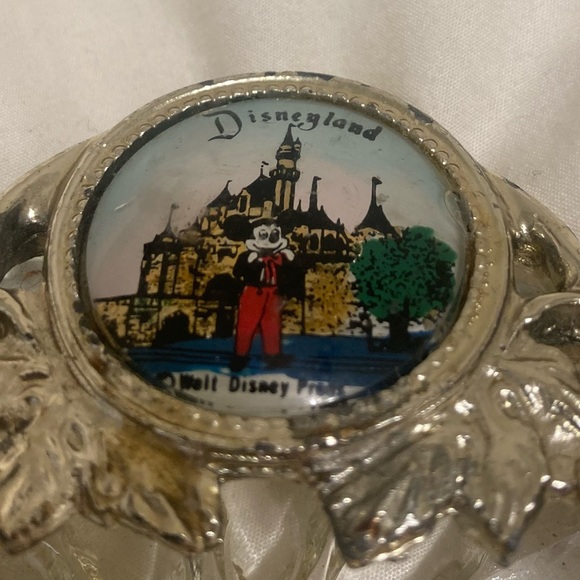 Vintage 70’s Disneyland Mickey Mouse Crystal Ashtray Trinket Dish - Picture 4 of 5